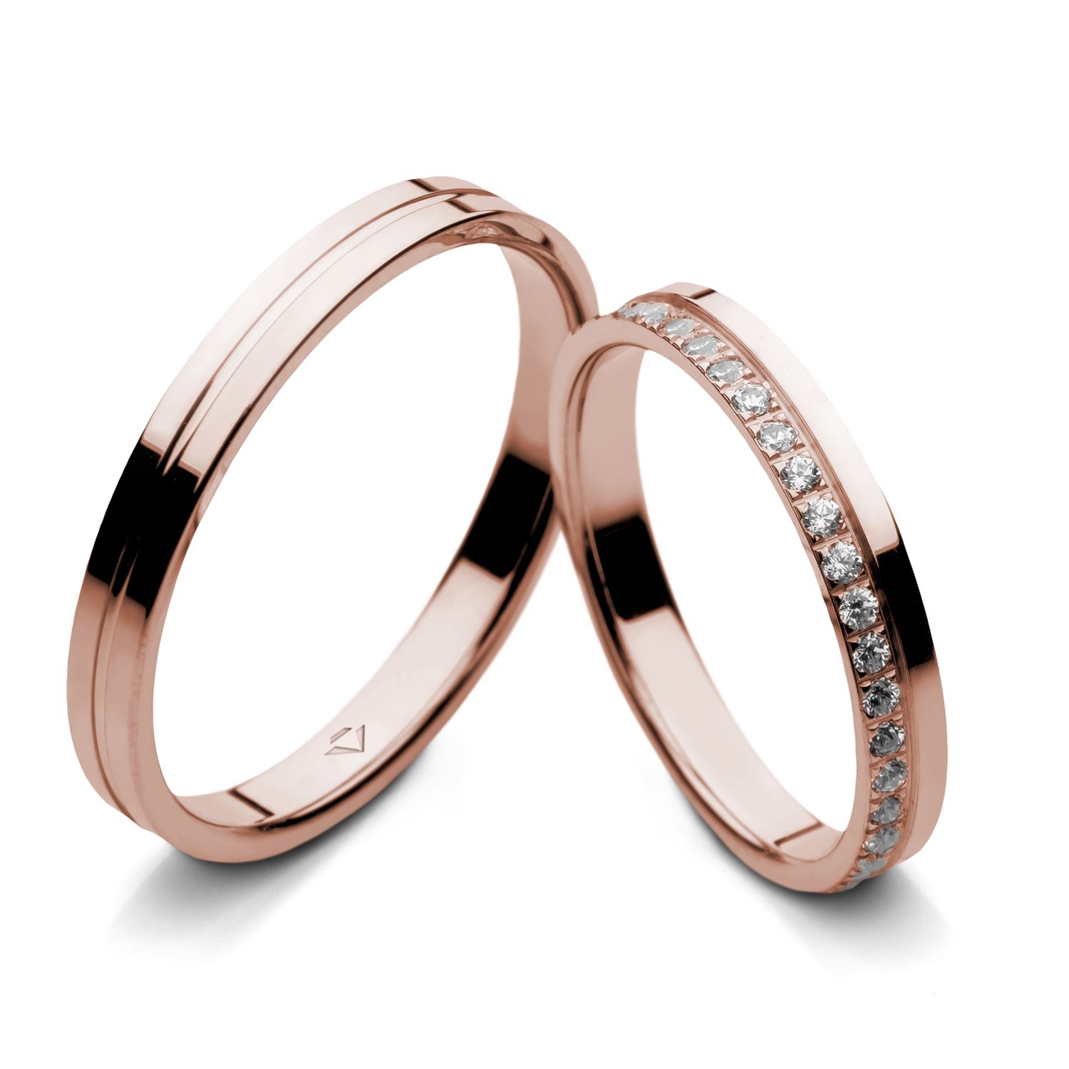 Snubní prsteny č. B-1566-3 B-1567-3-D2